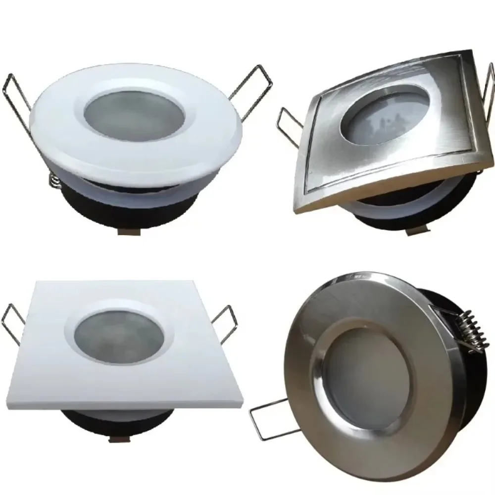 JOYINLED IP65 Wasserdichte LED Einbauleuchte 7W, Deckenstrahler GU5.3/GU10 für Badezimmer, Küche, Flur, Rundes Bad Beleuchtung