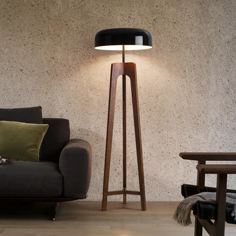 Pileo Porada Stehle uchte klassische Holz Stehlampe für Hotel Schlafzimmer Wohnzimmer Home Art Deco Stativ Pilz Tisch lampe