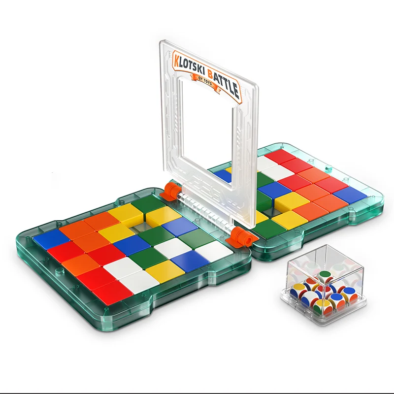 Giocattoli educativi 2 giocatori Klotski battaglia blocco magnetico battaglia gara Indoor QY giochi Puzzle per bambini giocattoli