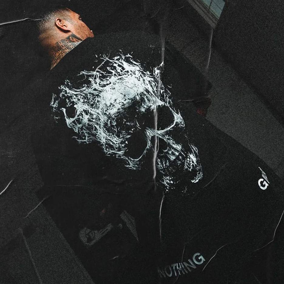 NOTHING GIVEN Oversized Loose Running T-Shirts Mens Gym REAPERS Fitness Sports Half Sleeve T Shirt Graphic Unisex Workout Tops