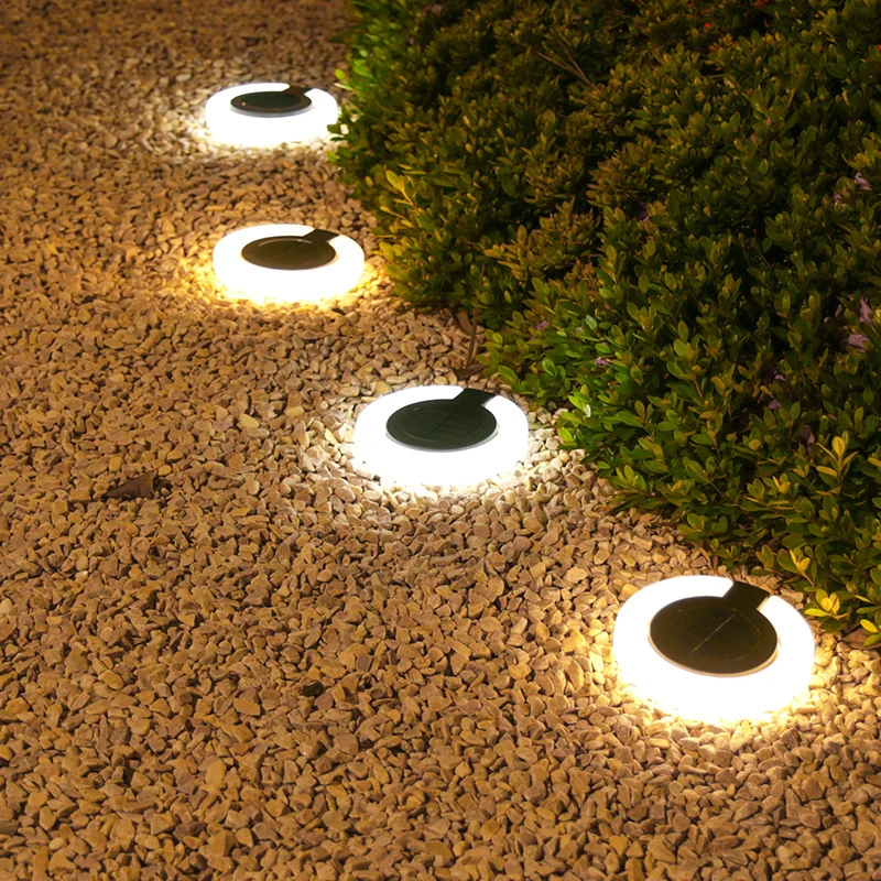 4 pièces, lampes solaires LED, lampes d'extérieur, capteur de lumière intelligent avec marche/arrêt automatique, lampes de jardin, lampes de chemin