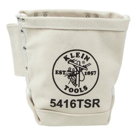 KLEIN TOOLS 5416TSR Tool Pouch, Tool Pouch, Tan, Canvas, 1 Pockets
