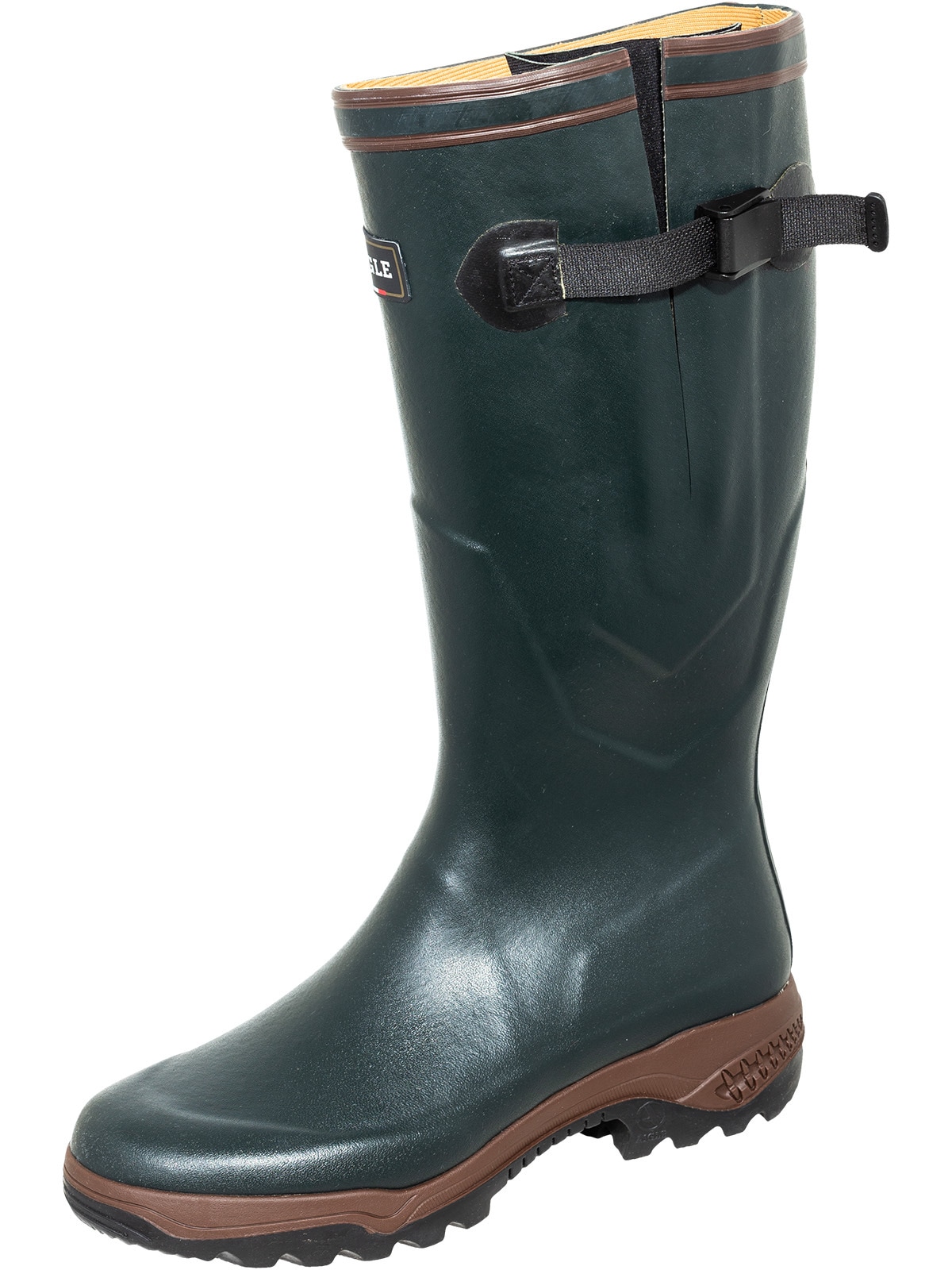Gummistiefel AIGLE "Parcours Vario 2", Damen, Gr. 38, braun (bronze), Obermaterial: 100% Gummi rubber., Schuhe Gummistiefel
