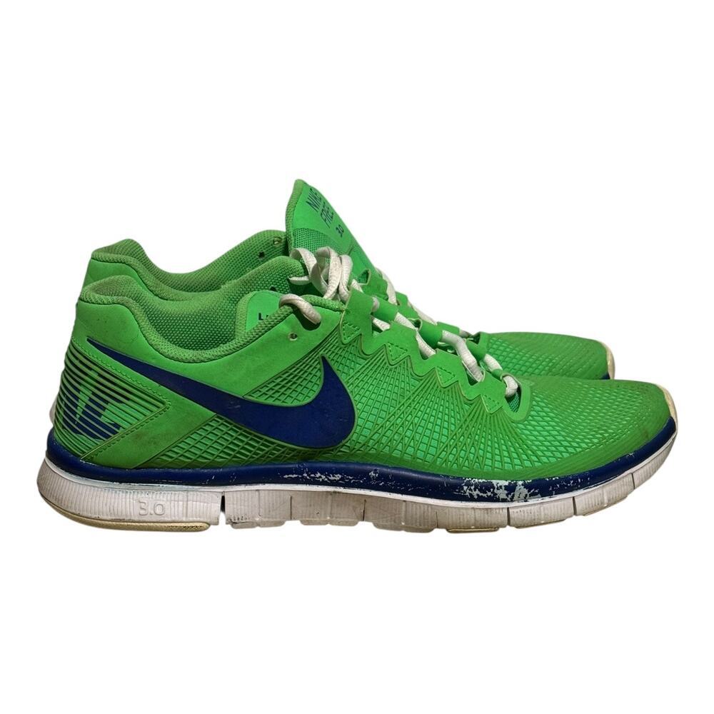 Nike Shoes | Nike Free 3.0 Men's Running Shoes Green Blue Size 13 Lightweight Trainers | Color: Blue/Green | Size: 13