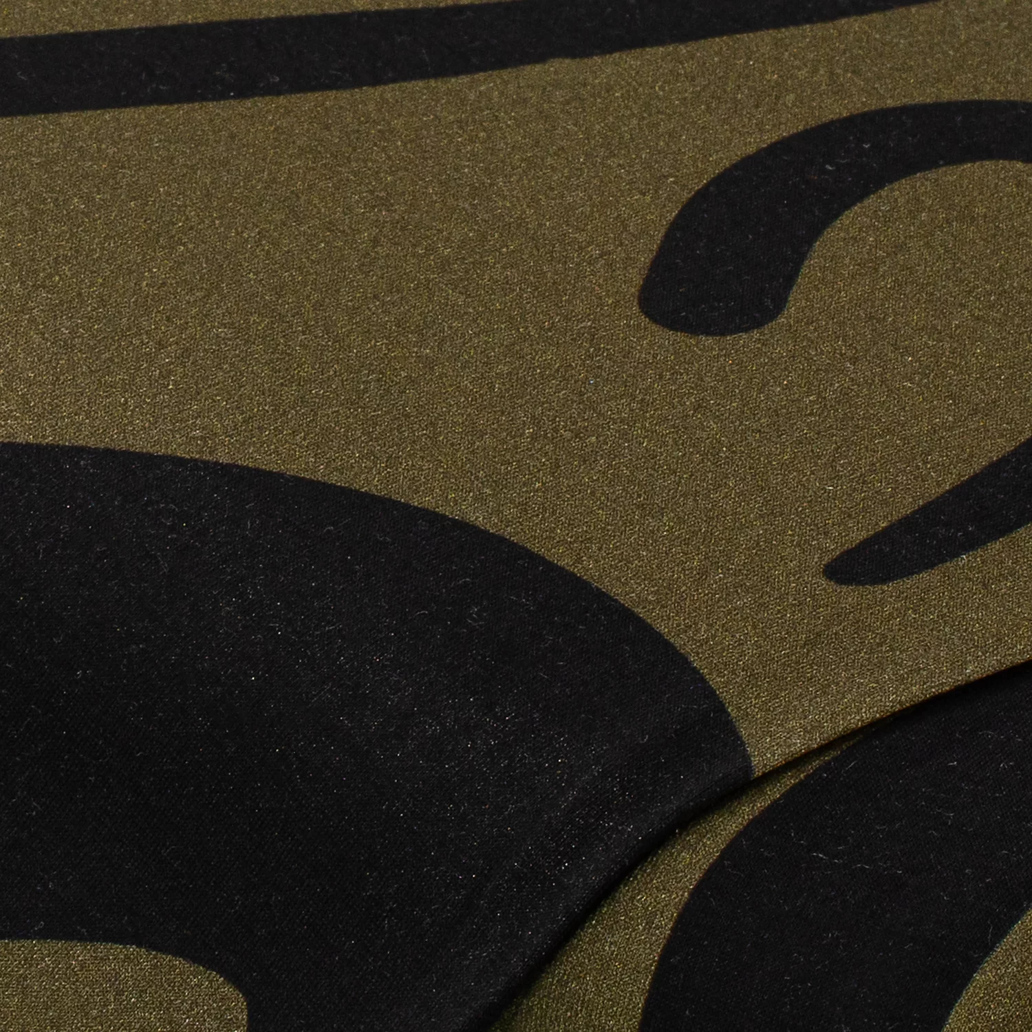 Tissu jersey de viscose "moderne", vert/noir