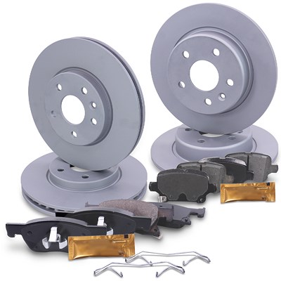 Atec Bremsscheiben + Bremsbeläge Vorne + Hinten [Hersteller-Nr. 40579892] für Opel Image