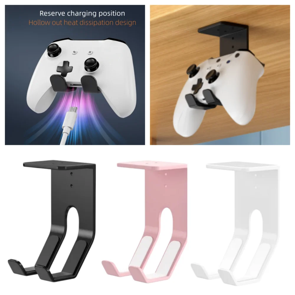 Wandmontierte Halterung für Game-Controller, keine Bohrung erforderlich, Controller-Aufbewahrungsregal für Switch Pro, PS4, PS5, Xbox One Image