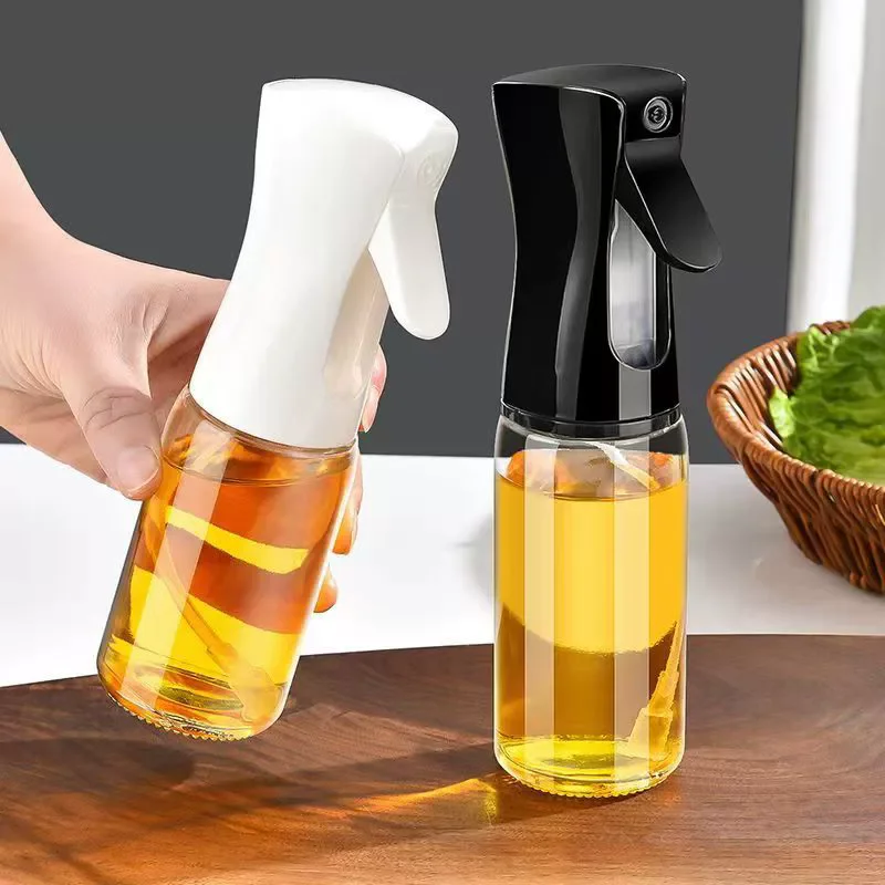 Sprühflasche für Öl 200ml/300ml/500ml Küchen-Ölspender für Olivenöl Camping BBQ Backen Essig Sojasoße Sprühbehälter Image