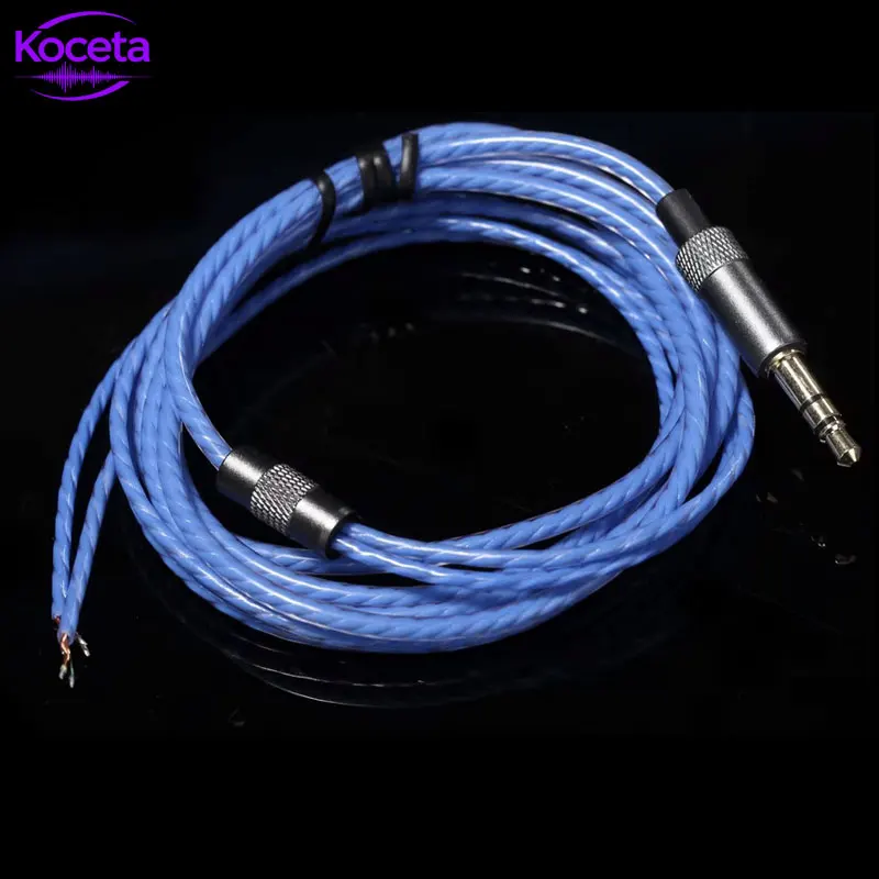 Koceta PVC DIY OFC-Kabel Ersatz-Reparaturkabel für HiFi-Audio-Kopfhörer, Wartungskabel 1,2 m für AKG K420 Image