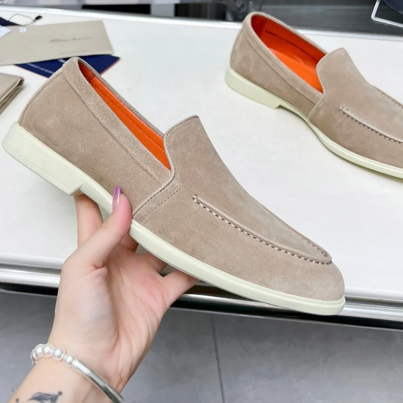 Vier-Jahreszeiten-Klassiker Le Fu Schuhe aus importiertem, mattiertem Kalbsleder, rein handgefertigt, lässige Business-Herrenschuhe.