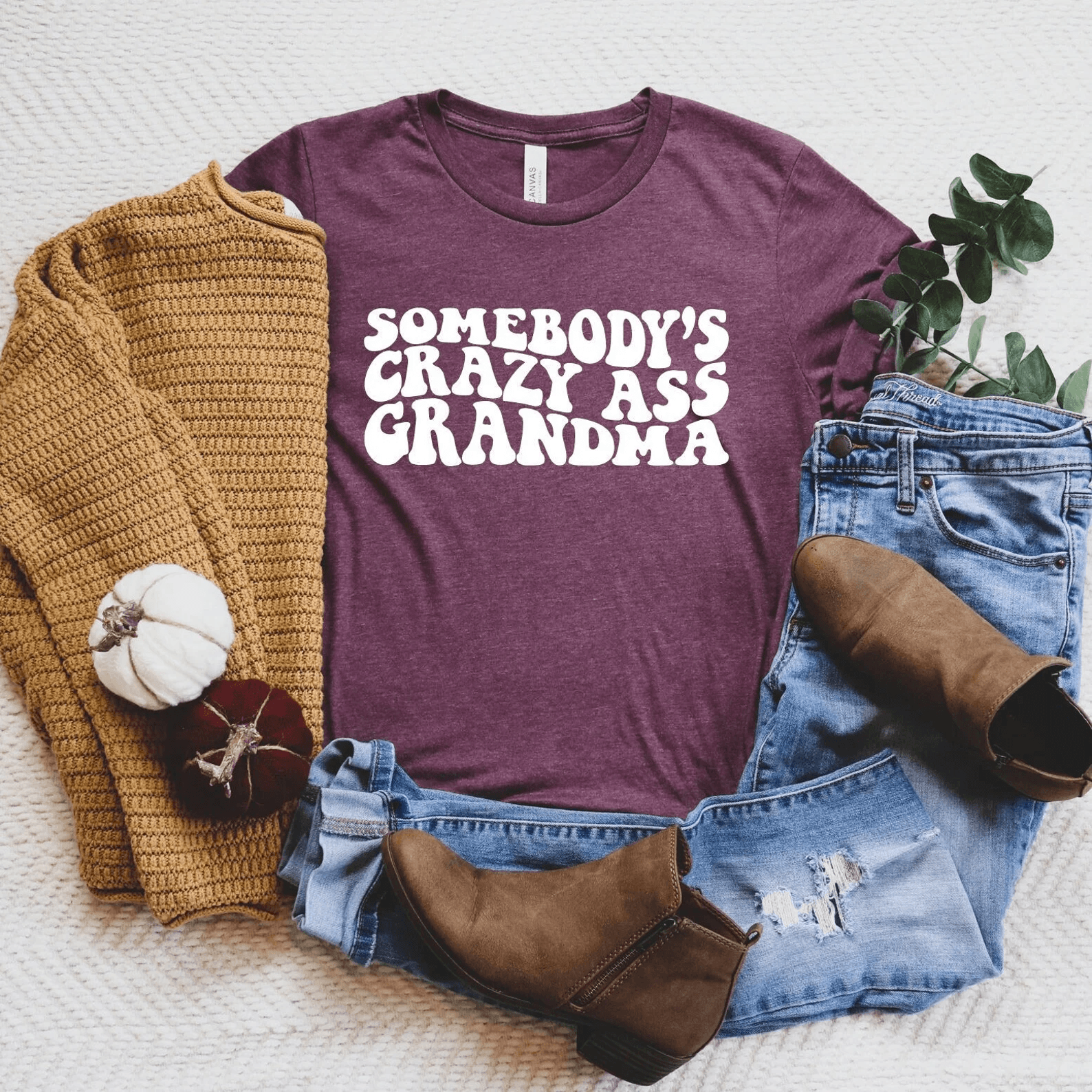 Somebodys Crazy Grandma Shirt Funny Grandma Sayings Gift Tee lavender Pink 2xl sweatshirt