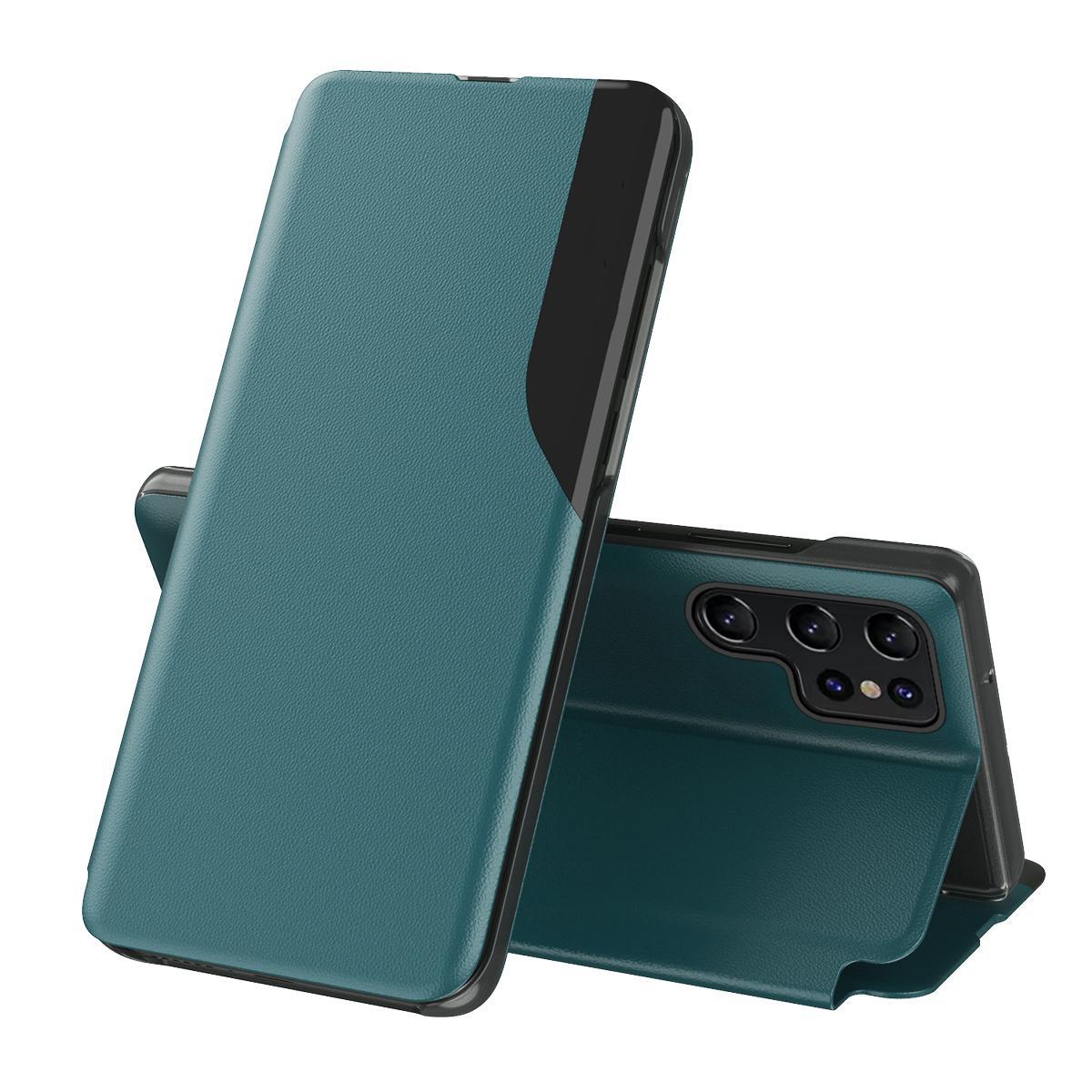 Samsung Galaxy Flip Leather Wallet Case With Card Holder Magnetic Cover For Samsung Galaxy M34 5G violet