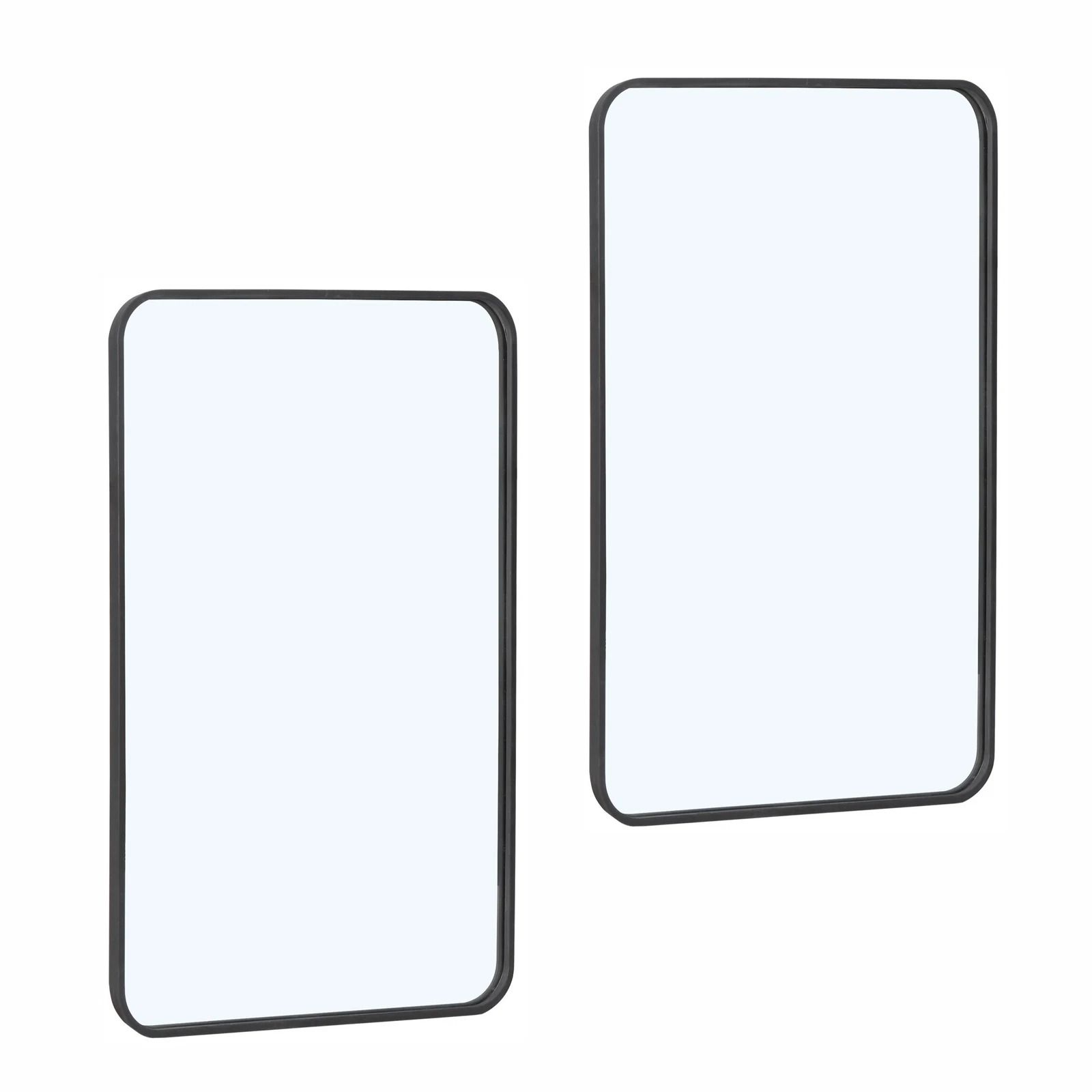 Modern Metal Frame Rectangular Bathroom Wall Mirror For Stylish Spaces Modern Metal Frame Rectangular Bathroom Wall Mirror For Stylish Spaces