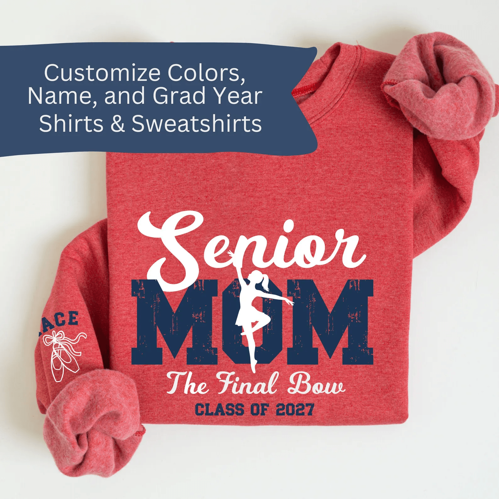 Senior Dance Mom Shirt Personalized Sweatshirt Custom Name Dance Mom Gift maroon 3xl t Shirt