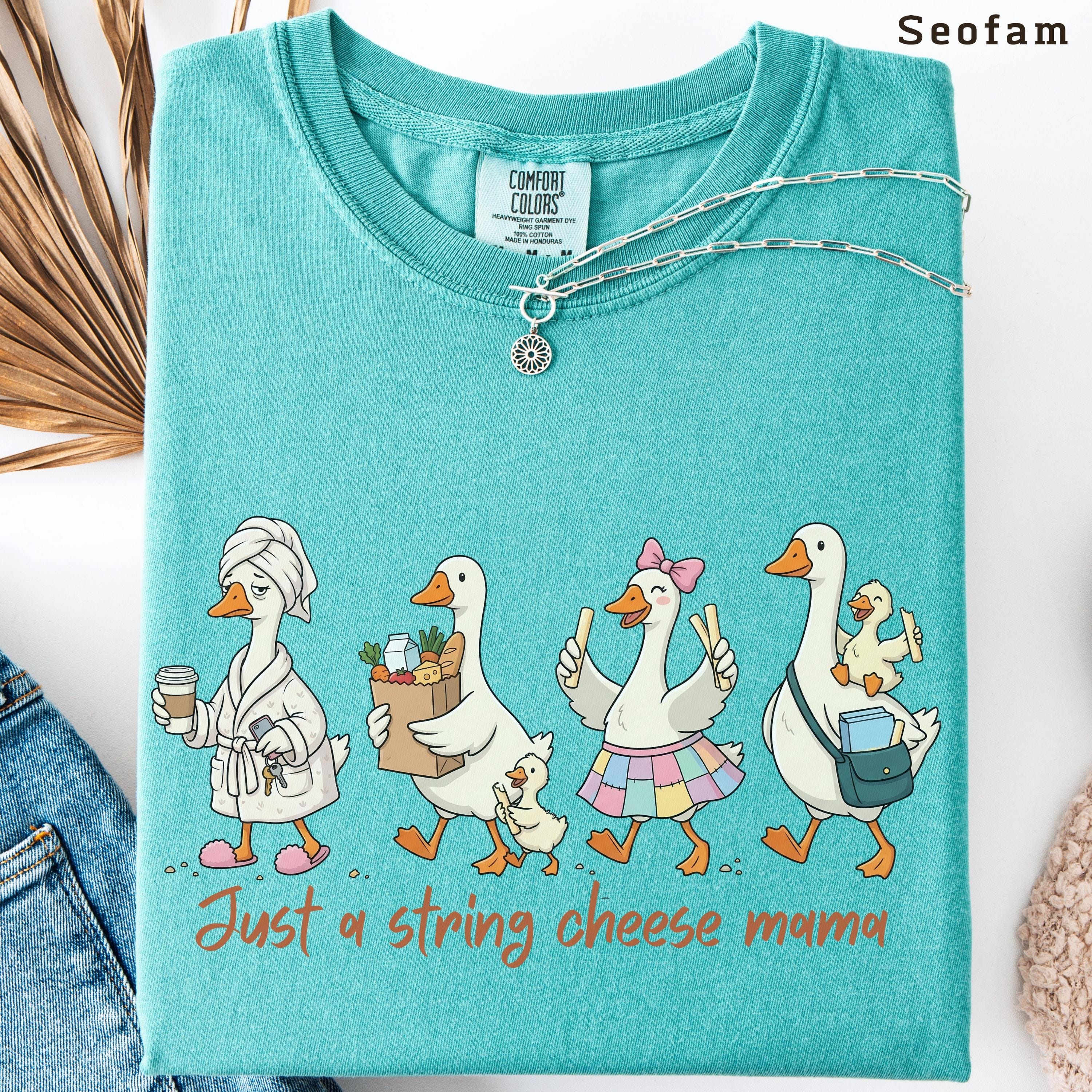 Just A String Cheese Mama Era Mama Comfort Colors Shirt, Mother's Day Gift, Trendy Motherhood Graphic Tee, Funny Silly G blue l t Shirt