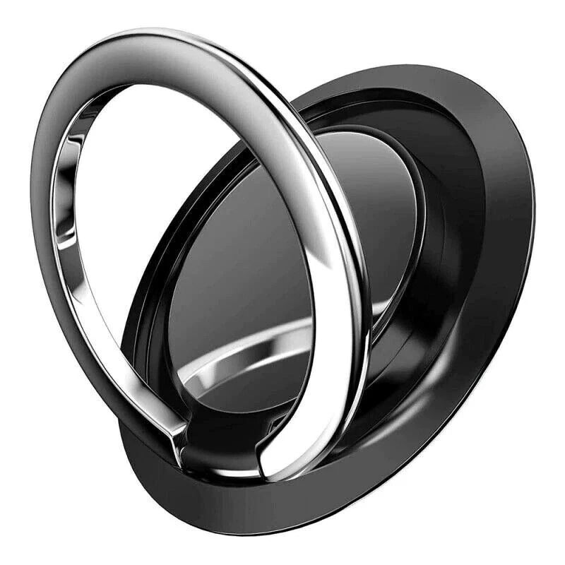 Rotating Phone Ring Holder Stand With Magnetic Car Mount Grip Universal, Adjustable For Cell Phone gold