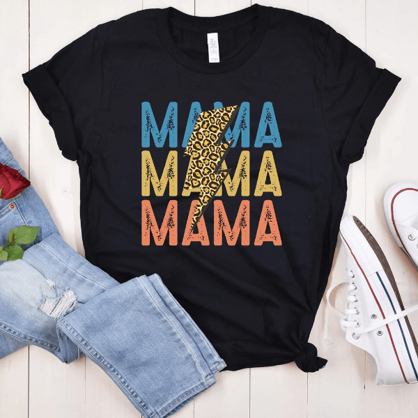 Leopard Mama Shirt Retro Vintage Mom Life Tee Cute Mothers Day Gift For Mom yellow 3xl t Shirt