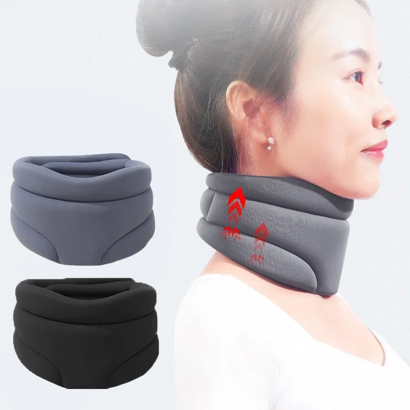Adjustable Cervical Neck Support Brace For Pain Relief Comfortable Foam Collar For Travel & Health white