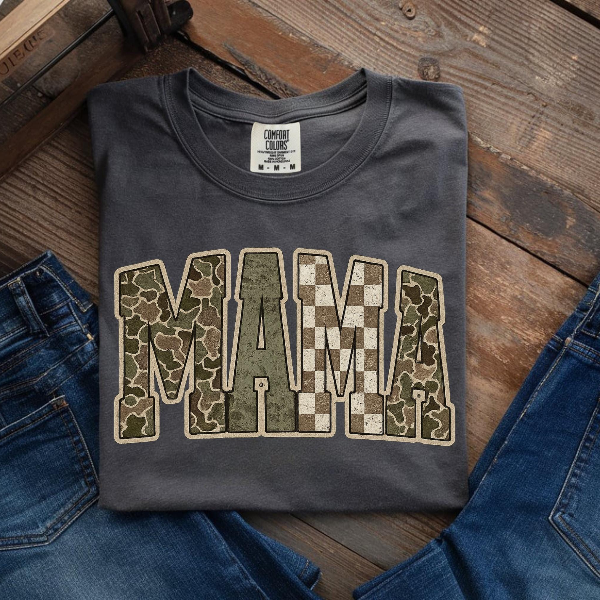 Mama Leopard Print Graphic Tee Casual Mom Shirt maroon s sweatshirt