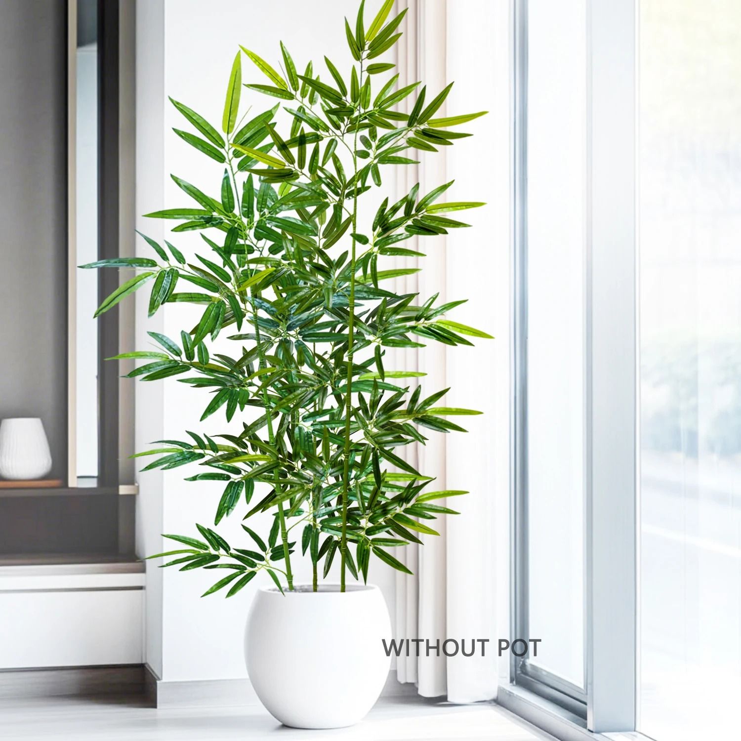 Tall Artificial Bamboo Leaf Branch 120240cm Realistic Indoor Outdoor Greenery Decor bamboo Premium Full Canopy