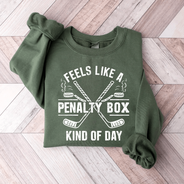 Penalty Box Kind Of Day Hockey Tee Funny Shirt pink s t Shirt