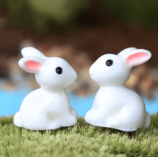 Mini Animal Figurines Set Cute Resin Fairy Garden & Dollhouse Decor Accessories 1pc C