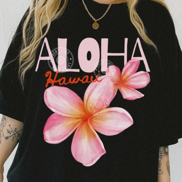 Hawaii Shirt, Aloha Hawaii Shirt, Summer Flower Shirt, Trendy Summer Tee, Retro Summer Top, Hawaiian Shirt, Beach Lover navy s t Shirt