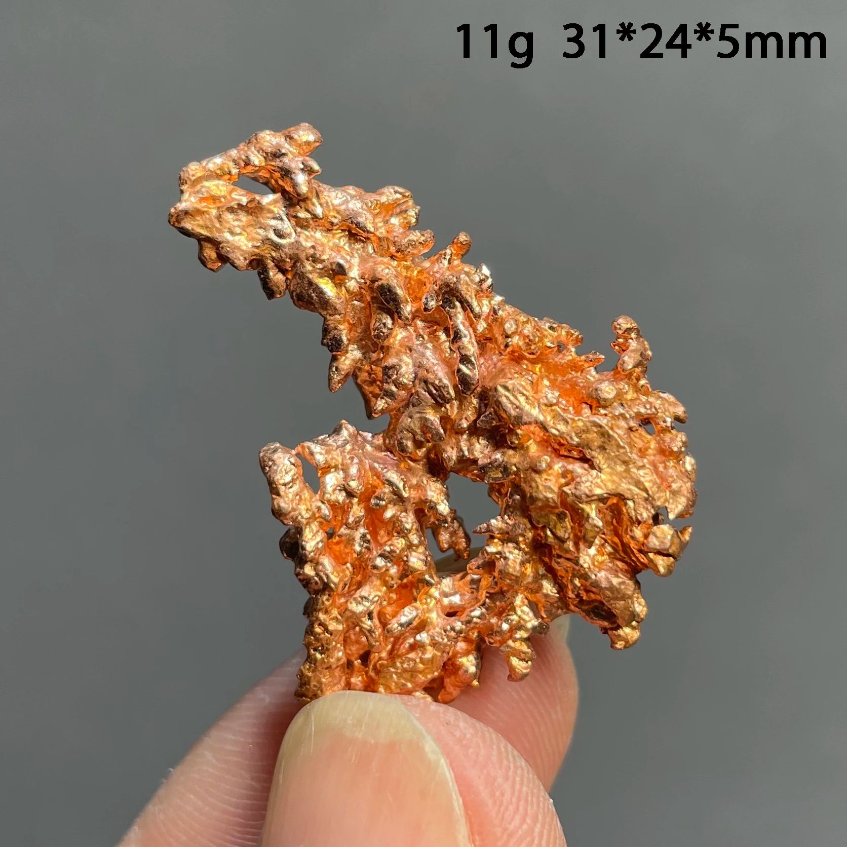 Natural Native Copper Mineral Cluster Quartz Rock Decor j928 6g