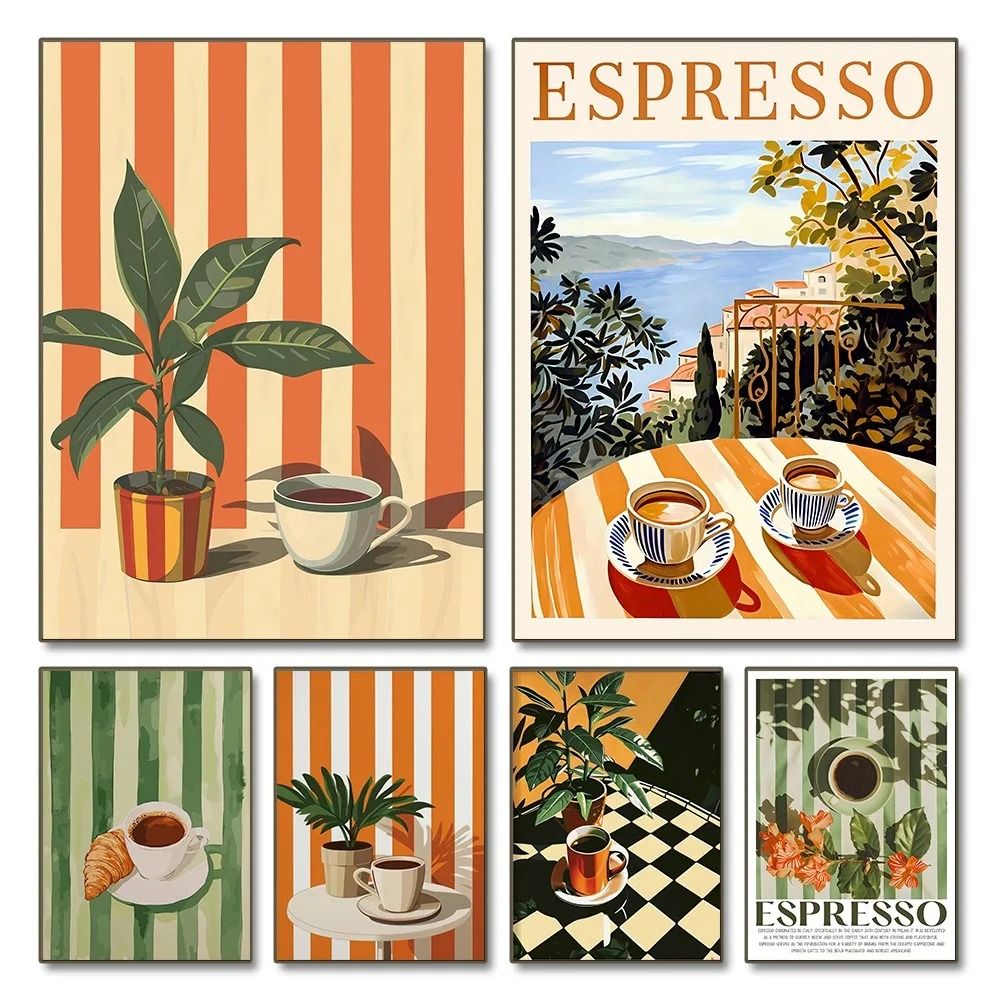 Minimalist Coffee Wall Art Retro Kitchen Poster For Coffee Lovers 09 20x30 Cm