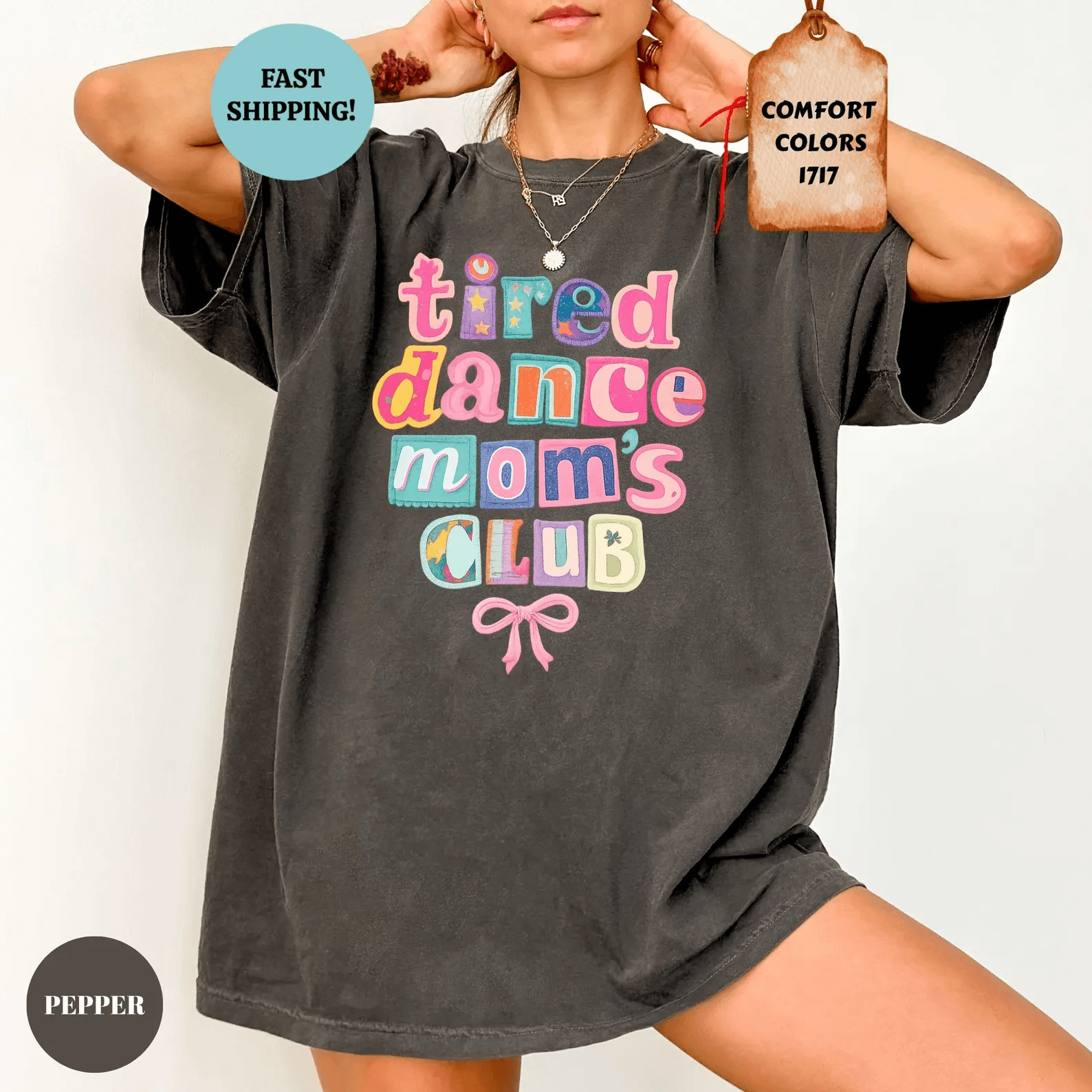 Comfort Colors Tired Dance Moms Club Shirt Funny Dance Mom Life Tee Gift grey l sweatshirt