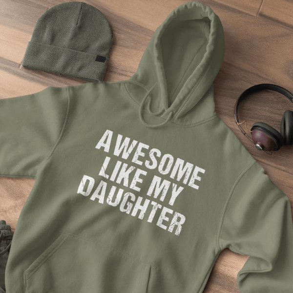 Awesome Like My Daughter Shirt Funny Fathers Day Gift Dad Daughter Tee blue xl sweatshirt