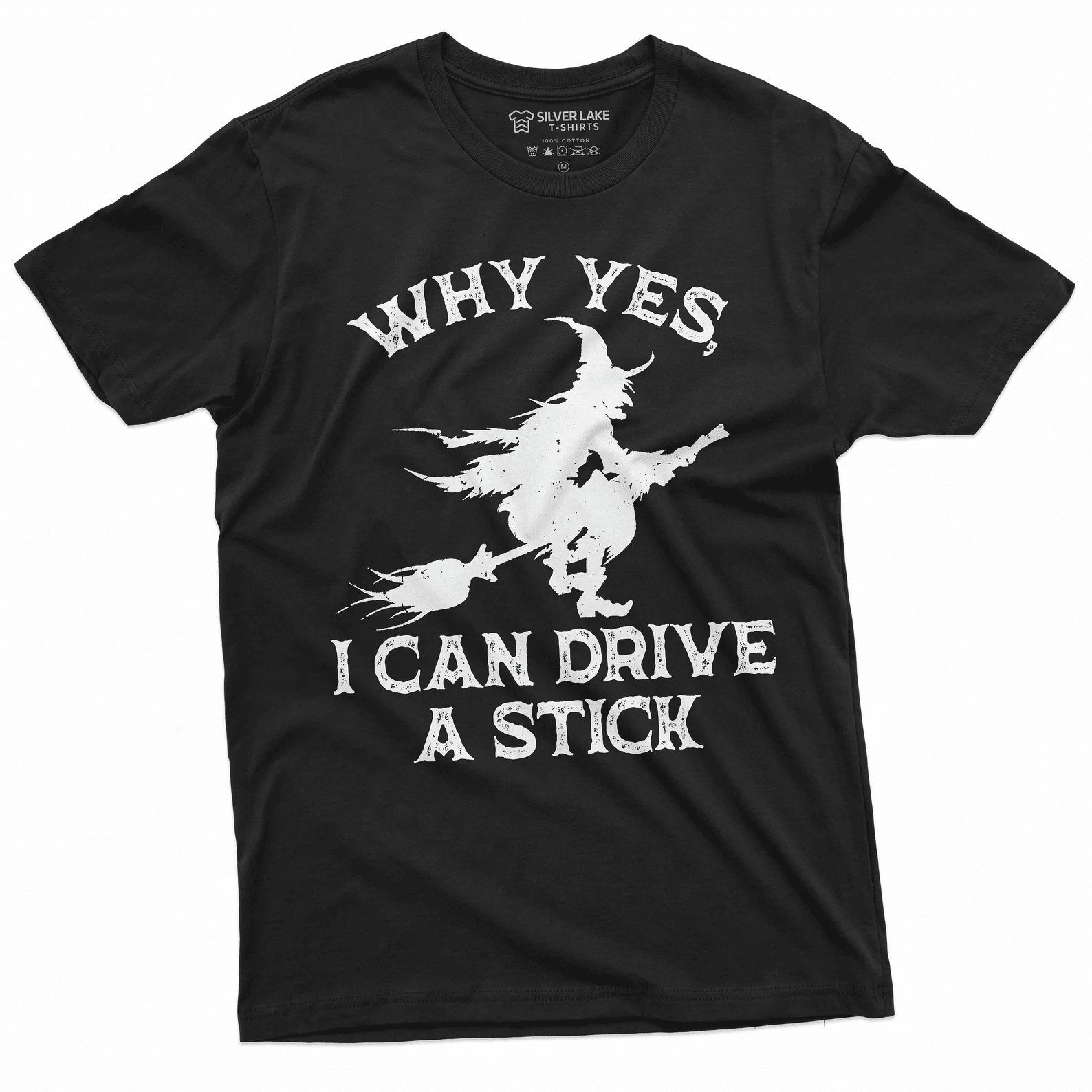 Funny Witch Shirt I Can Drive A Stick Halloween Tee mustard 2xl t Shirt