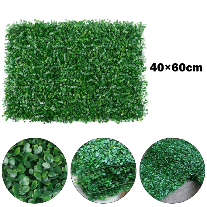 Artificial Plant Wall Panel Greenery Hedge Faux Grass Mat For Home Garden Fence Decor Artificial Plant Wall Panel Greenery Hedge Faux Grass Mat For Home Garden Fence Decor