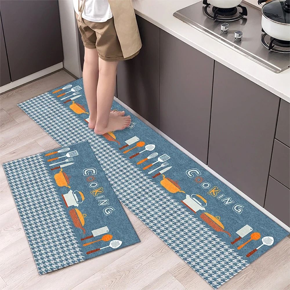 Soft Washable Non Slip Floor Mat Long Kitchen Bedside Runner Rug 28 40x60 Cm