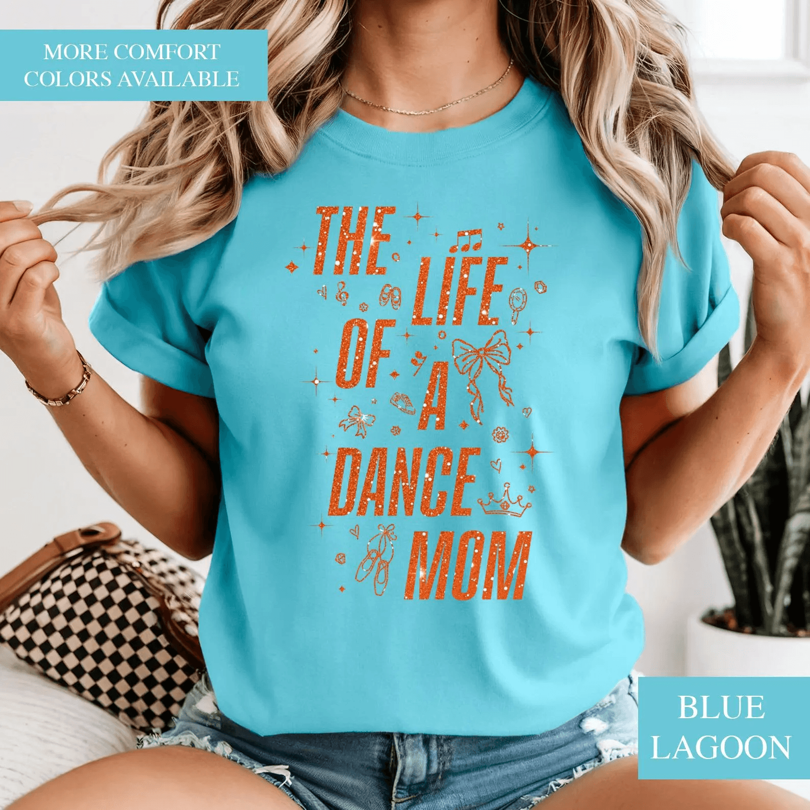 The Life Of A Dance Mom Shirt Comfort Colors Mom Life Tee Gift red l sweatshirt