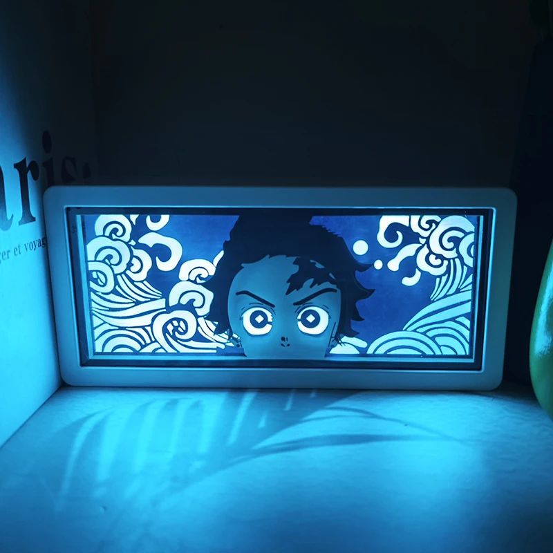 Tanjiro LED Light Box Demon Slayer Night Light For Anime Room Decor 1