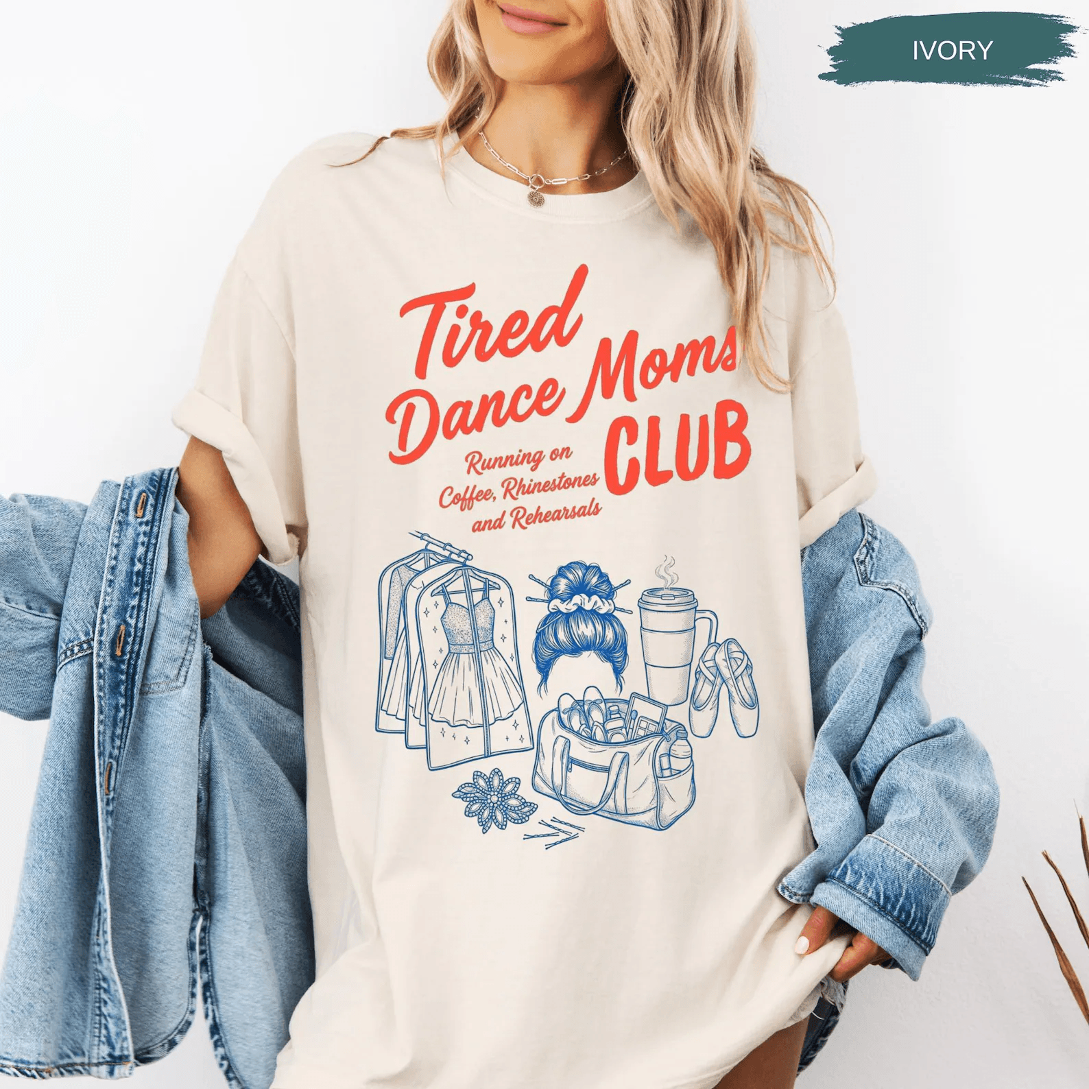 Comfort Colors Tired Dance Mom Shirt Funny Dance Mom Life Tee Competition Gift maroon 2xl t Shirt