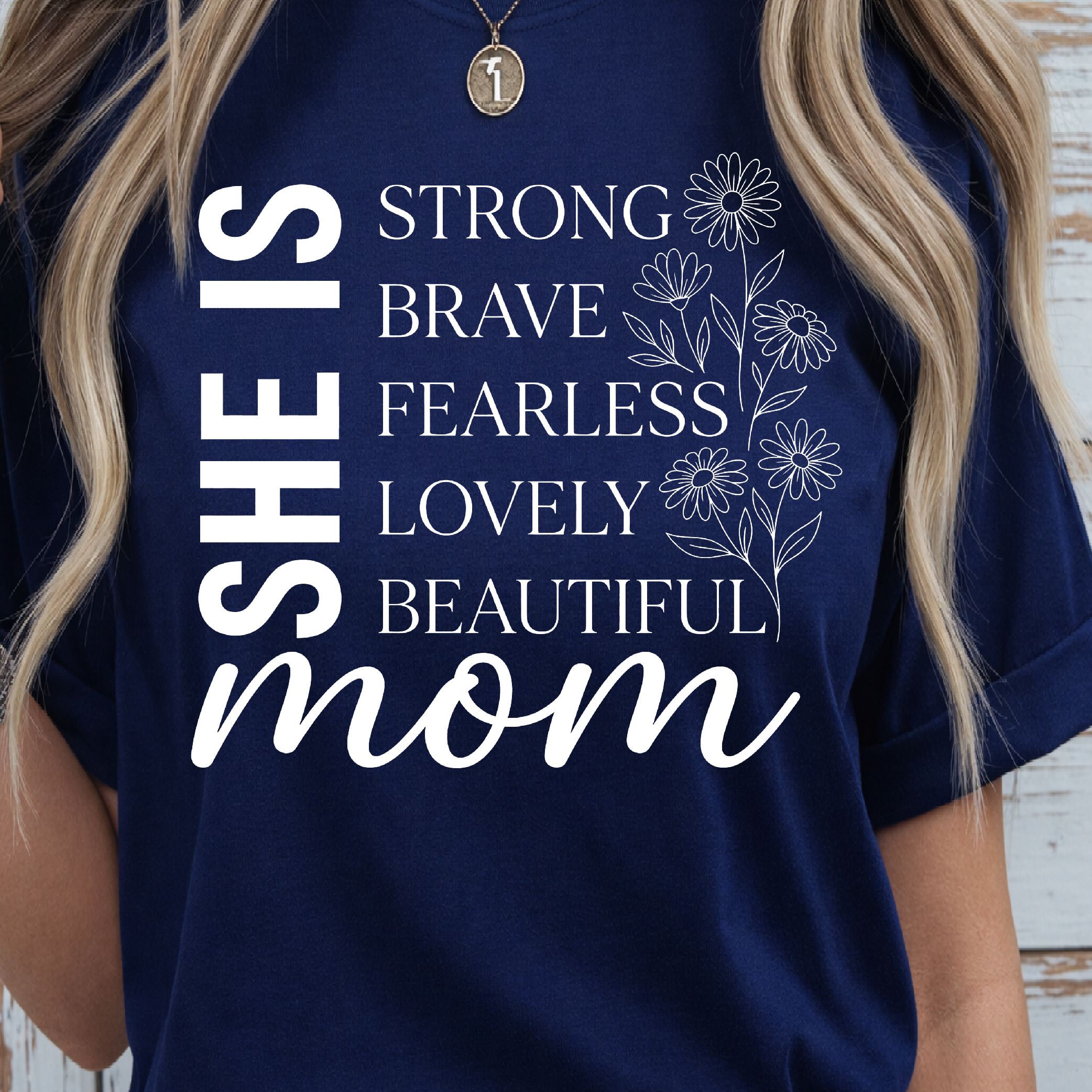 She Is Strong Brave Fearless Mom Shirt, Empowered Mom T Shirt, Strong Mom Tee white 2xl sweatshirt