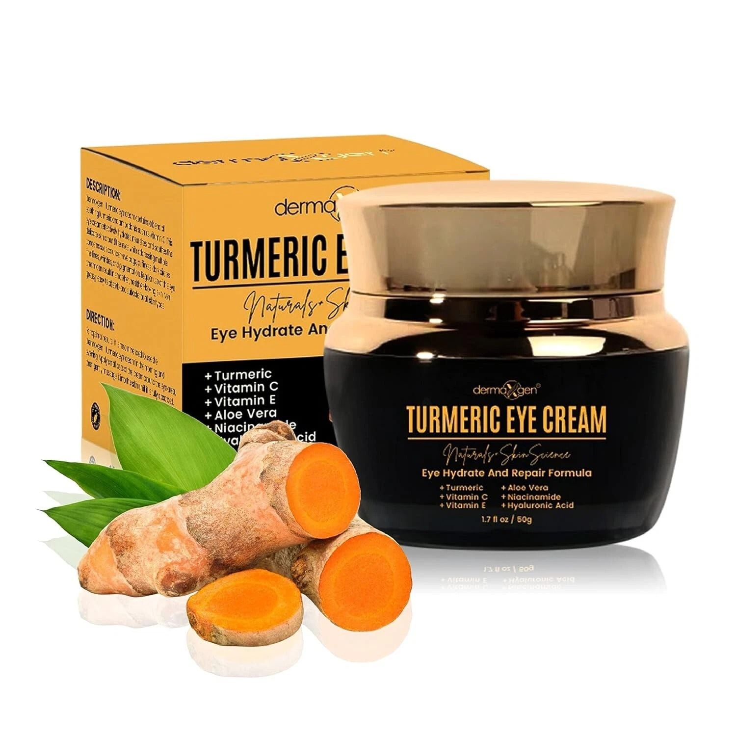 Turmeric + Vitamin C Anti Aging Eye Cream For Dark Circles & Hydration Turmeric + Vitamin C Anti Aging Eye Cream For Dark Circles & Hydration