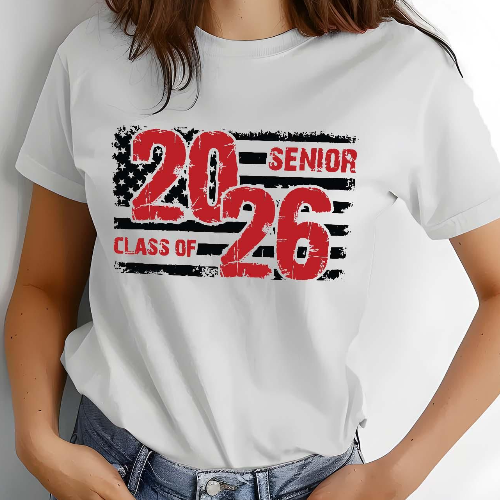 Senior Class Of 2026 Shirt USA Flag Graphic Tee Patriotic Graduation T Shirt Casual Womens Top blue m sweatshirt