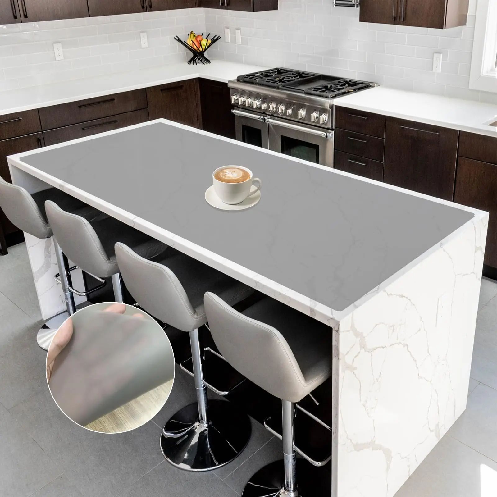 SoftShield Kitchen Counter Mat Waterproof Heat Resistant Table Protector 2 400x600mm