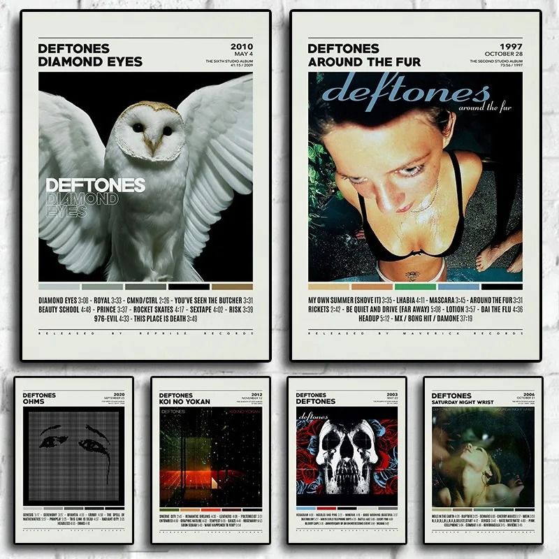 Deftones Band Album Cover Poster Canvas Print For Modern Wall Decor 8 30 X 42 Cm Unframed