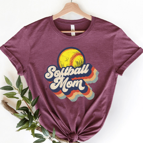 Softball Mom Shirt Leopard Game Day Mom Tee, Perfect Mother's Day Gift For Softball Moms forest 3xl t Shirt
