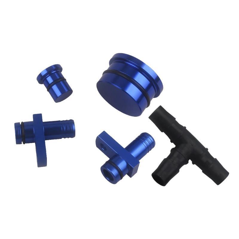 Duramax PCV Reroute & Resonator Kit For 2004.510 Diesel Engines black