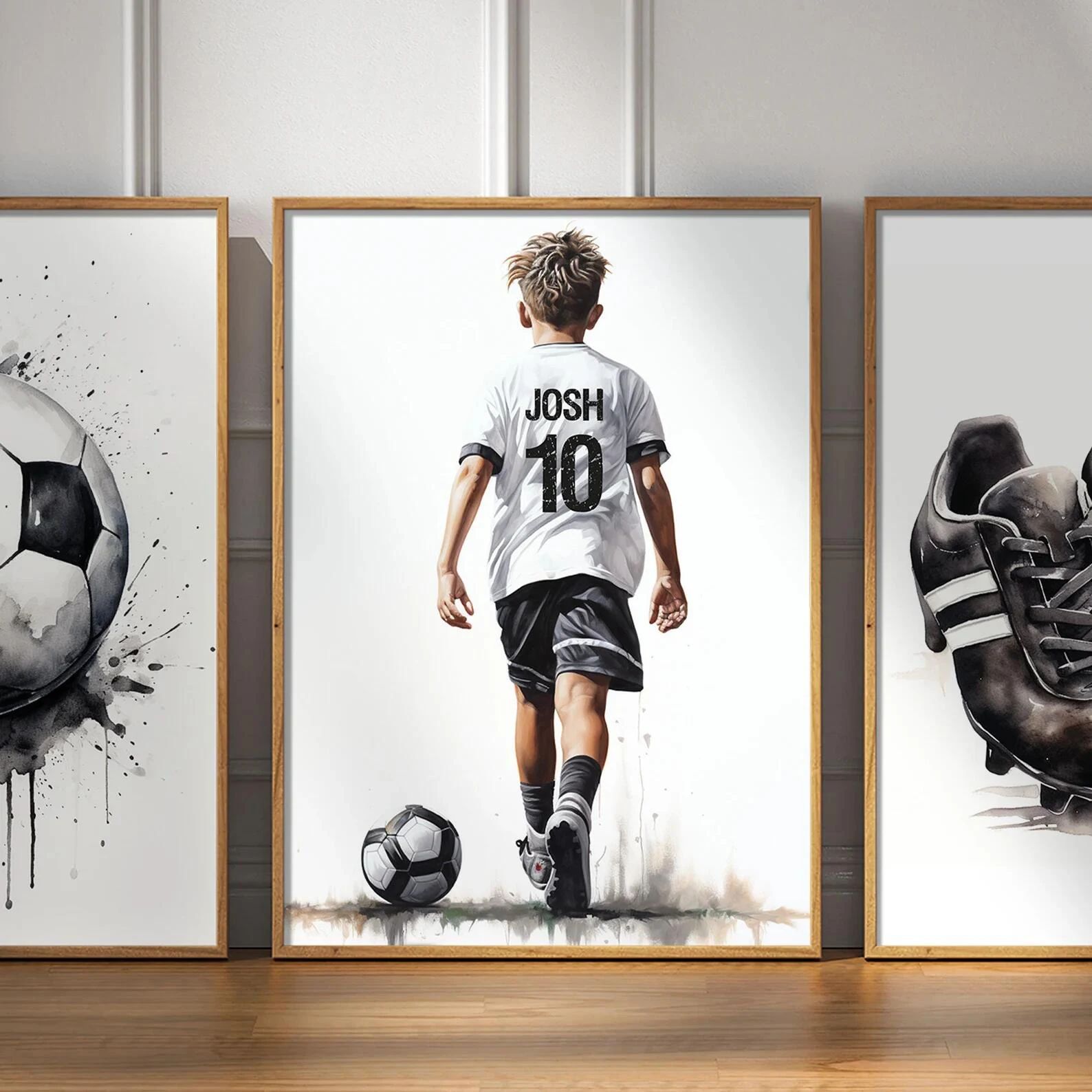 Personalized Football Poster Custom Football Wall Art For Boys And Fans 3 40x60cm