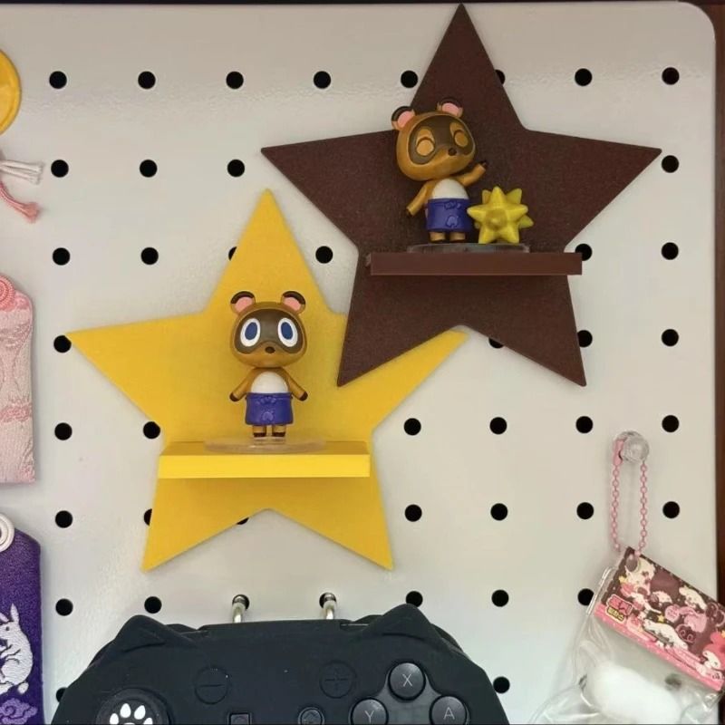 Kawaii Pudding Pegboard Ornaments | Colorful Star Anime Figurines | 2025 Original Design Display Shelf Statues 21