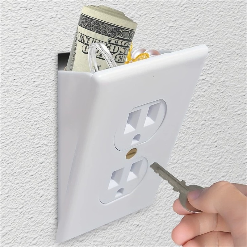 Wall Safe Fake Outlet Stash Box Secret Storage For Cash Jewelry & Small Valuables Wall Safe Fake Outlet Stash Box Secret Storage For Cash Jewelry & Small Valuables