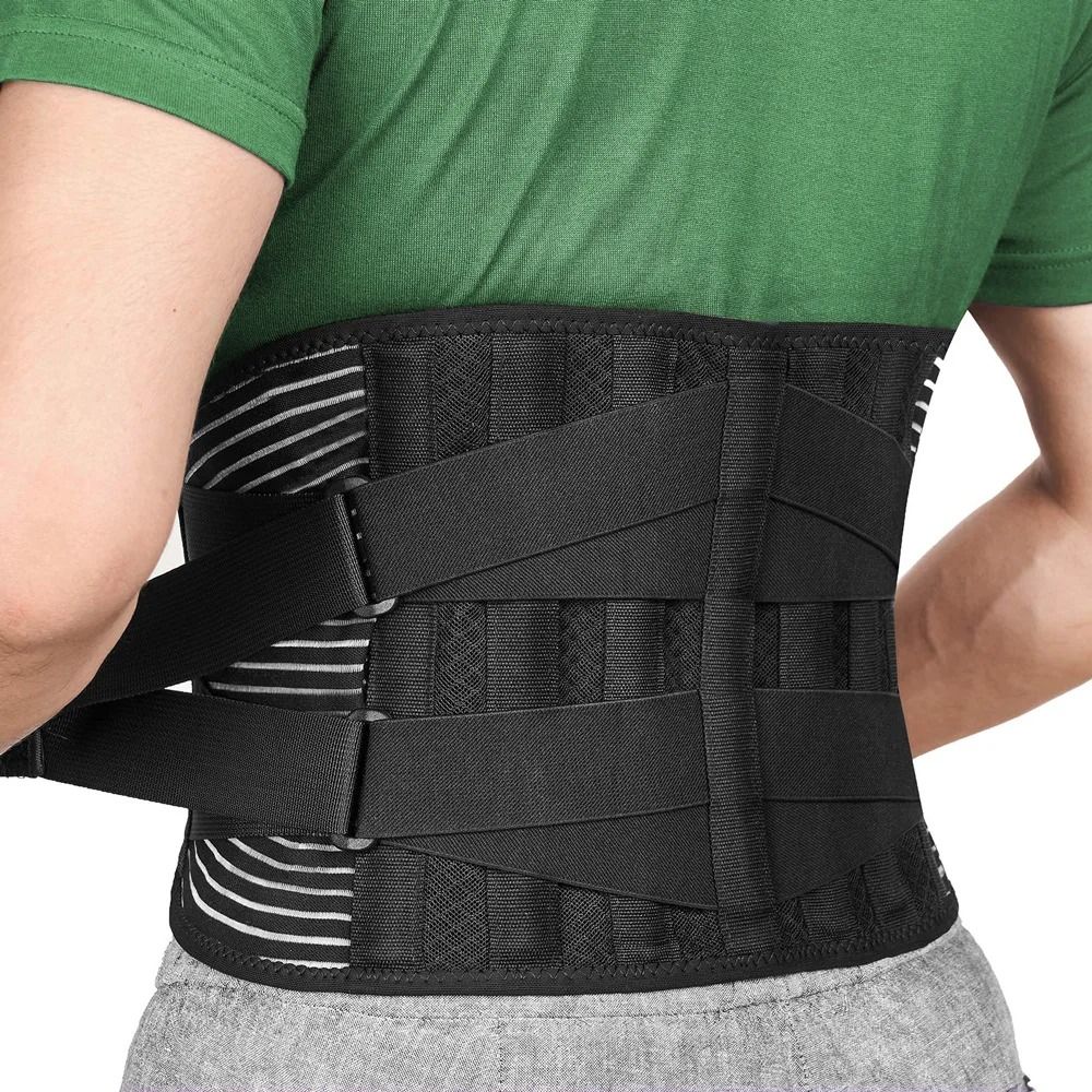 High Stability Lumbar Support And Spine Alignment Belt black xl