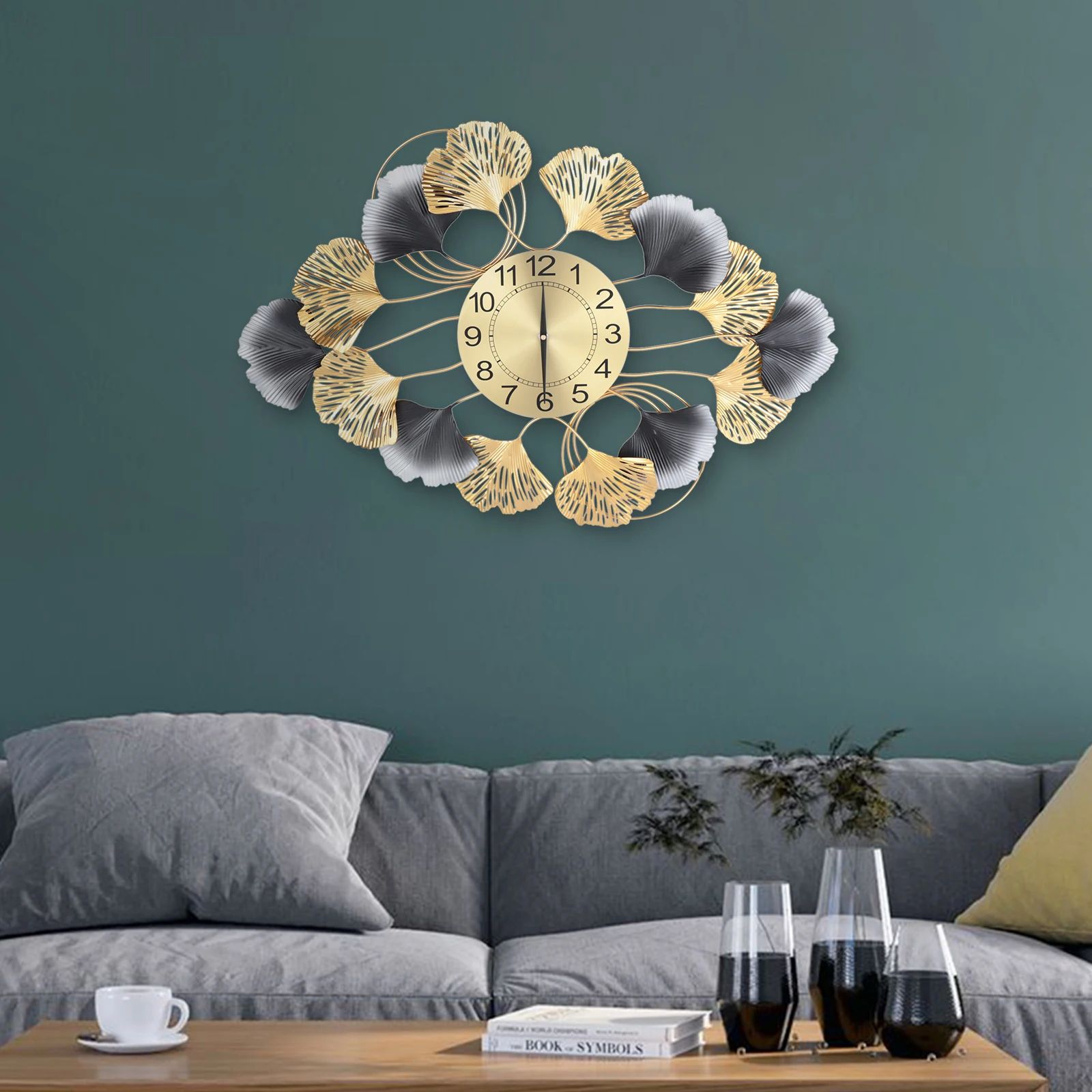 Luxury Gold Large Wall Clock Modern Decorative Wall Art For Living Room Luxury Gold Large Wall Clock Modern Decorative Wall Art For Living Room