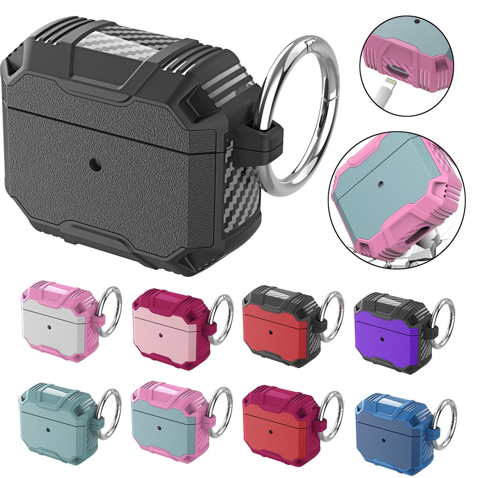 AirPods Shockproof Protective Case White Pink Silicone Cover grey Green + Pink